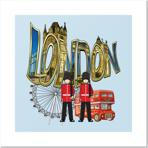 I love London-UK Wall Art by Nadine8May